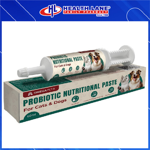 OMEGA PETS PROBIOTIC NUTRITIONAL PASTE 60ML