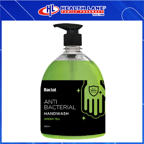 BACTOL ANTI-BACTERIAL HAND WASH- GREEN TEA (500ML) BACTOL ANTI-BACTERIAL HAND WASH- GREEN TEA (500ML)