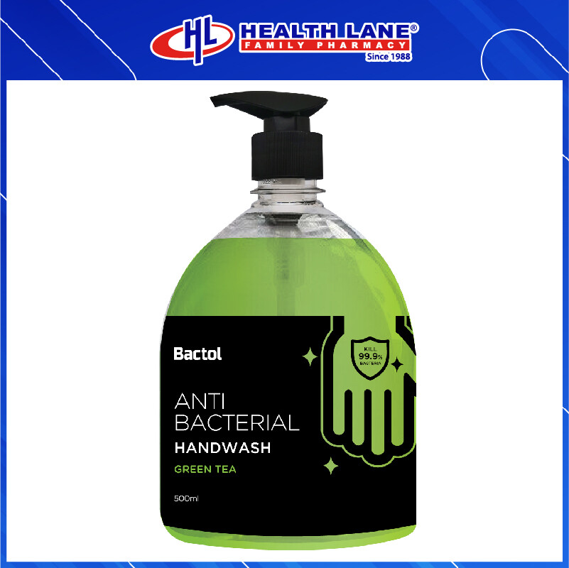 BACTOL ANTI-BACTERIAL HAND WASH- GREEN TEA (500ML)