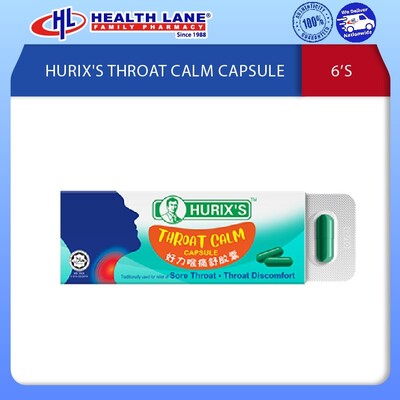 HURIX'S THROAT CALM CAPSULE 6'S