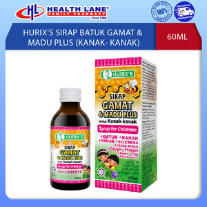HURIX'S SYRUP GAMAT & MADU PLUS UTK KANAK (60ML)