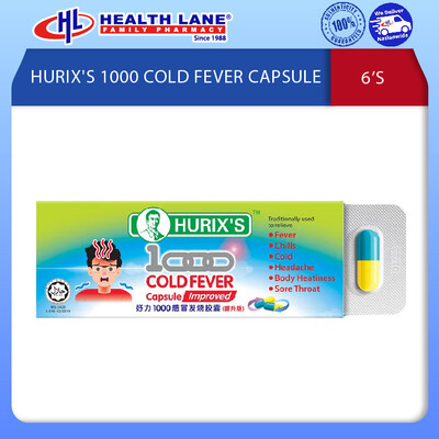 HURIX'S 1000 COLD FEVER CAPSULE (6'S)