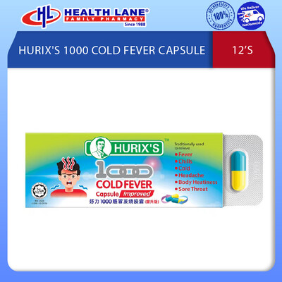 HURIX'S 1000 COLD FEVER CAPSULE 12'S  