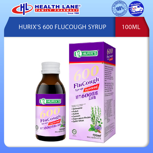 HURIX'S 600 FLUCOUGH SYRUP (100ML)