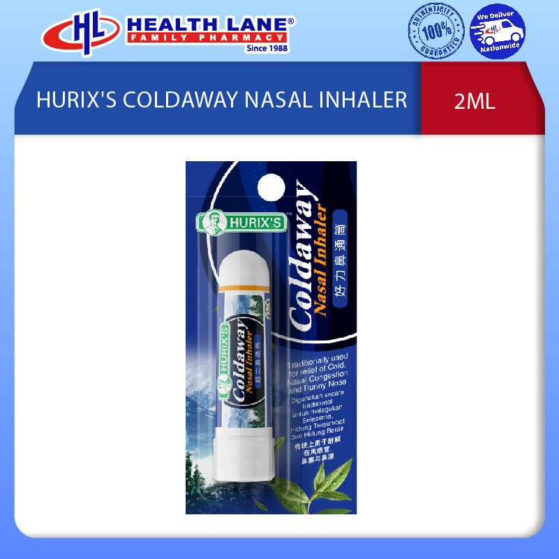 HURIX'S COLDAWAY NASAL INHALER (2ML)