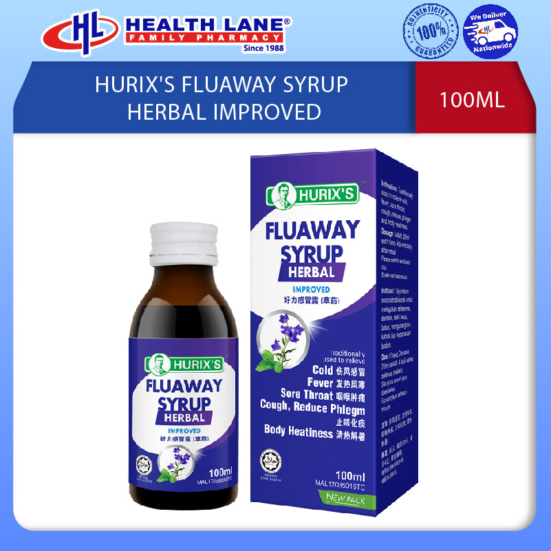 HURIX'S FLUAWAY SIRAP HERBA IMPROVED (100ML)