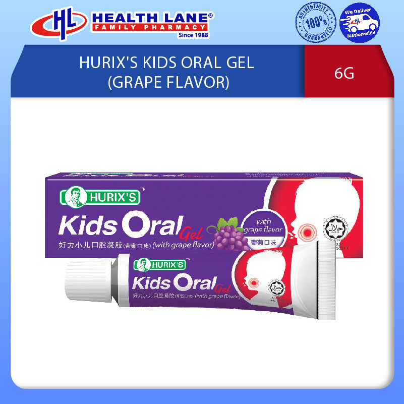 HURIX'S GEL MULUT KANAK-KANAK - ANGGUR (6G)