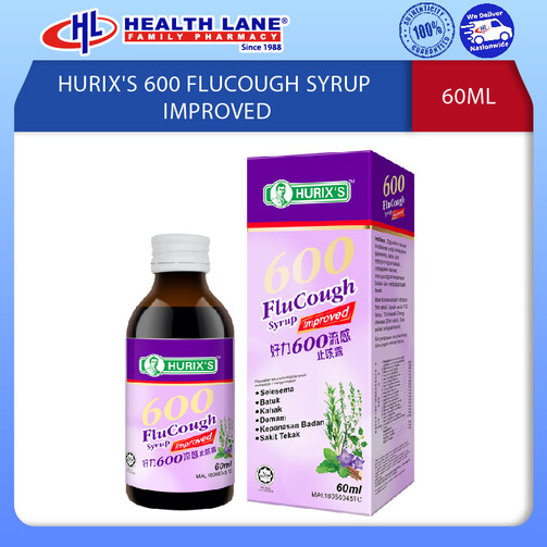 HURIX'S 600 FLUCOUGH SYRUP IMPROVED (60ML)