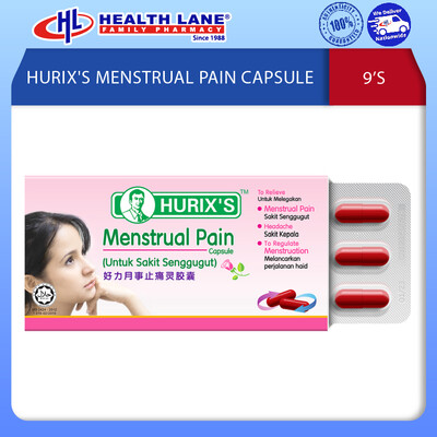 HURIX'S MENSTRUAL PAIN CAPSULE (9'S)