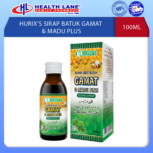 HURIX'S SYRUP BATUK GAMAT & MADU PLUS (100ML)