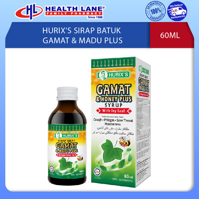 HURIX'S SIRAP BATUK GAMAT & MADU PLUS (60ML)