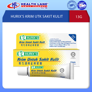 HURIX'S CREAM UTK SAKIT SKIN (13GM)