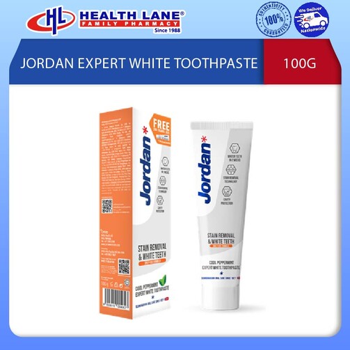 JORDAN EXPERT WHITE TOOTHPASTE 100G