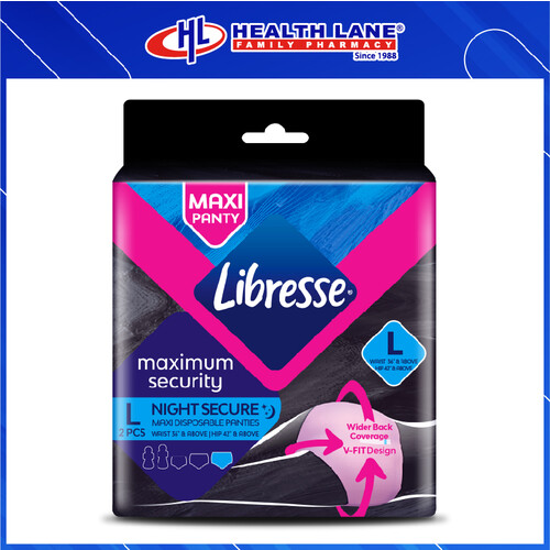 LIBRESSE MAX SECURITY MAXI PANTIES L 2'S