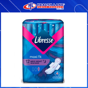 LIBRESSE MAXI NIGHT EXTRA LONG WINGS 12'S