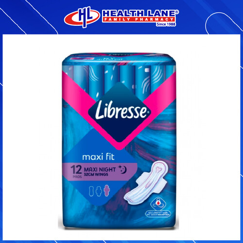 LIBRESSE MAXI NIGHT EXTRA LONG WINGS 12'S