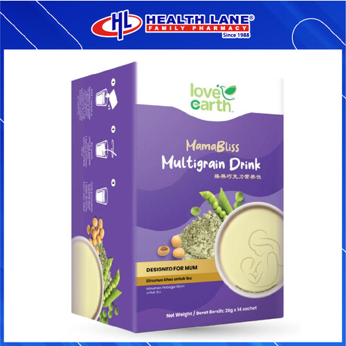 LOVE EARTH MAMABLISS MULTIGRAIN DRINK (20G X 14'S)