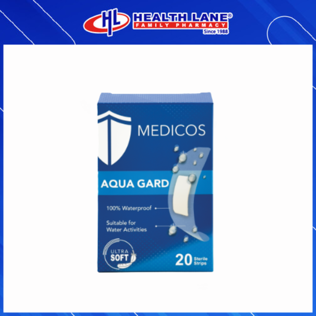 MEDICOS WOUND CARE PLASTERS - AQUA GARD 20'S 