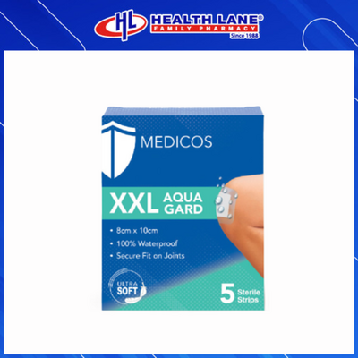 MEDICOS WOUND CARE PLASTERS - XXL AQUA GARD 5'S