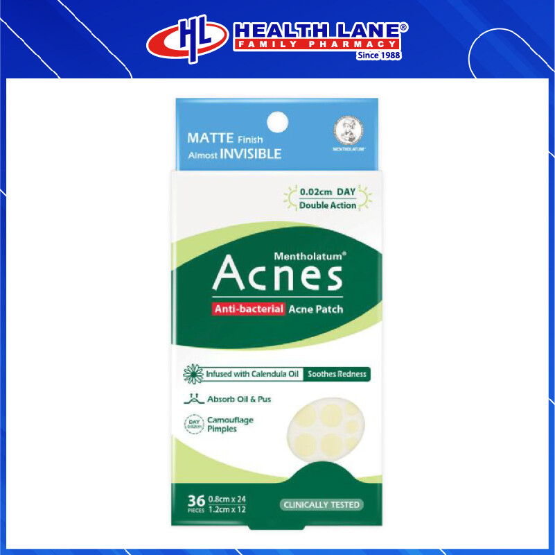 MENTHOLATUM ACNES CALENDULA PATCH HARIAN ANTI-BAKTERIA 36'S