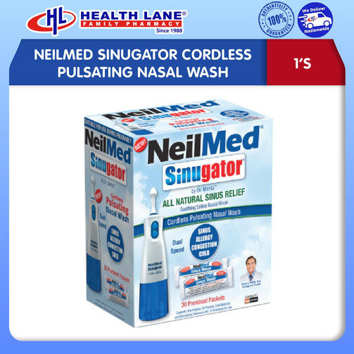 NEILMED SINUGATOR CORDLESS PULSATING NASAL SABUN