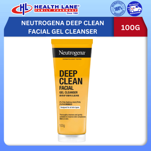 NEUTROGENA DEEP CLEAN FACIAL GEL CLEANSER 100G