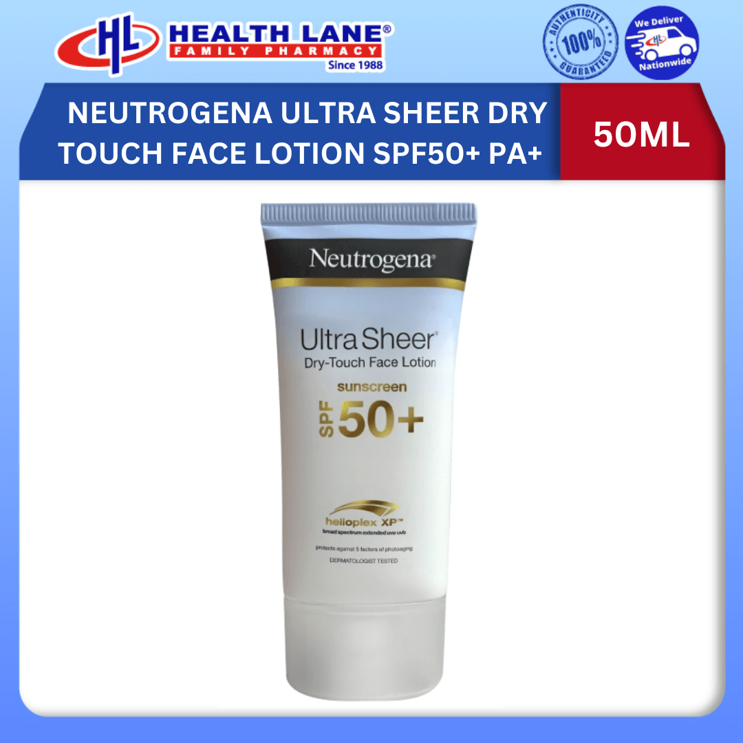 NEUTROGENA ULTRA SHEER DRY TOUCH MUKA LOSYEN SPF50+ PA++++ 50ML