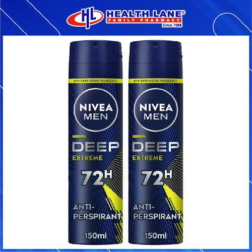 NIVEA DEO DEEP EXTREME DEO SPRAY 150MLX2