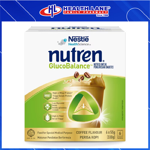 NUTREN GLUCOBALANCE KOPI 55G X 6 SACHET