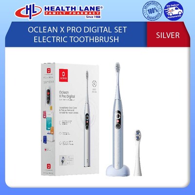 OCLEAN X PRO DIGITAL SET ELECTRIC TOOTHBRUSH - SILVER