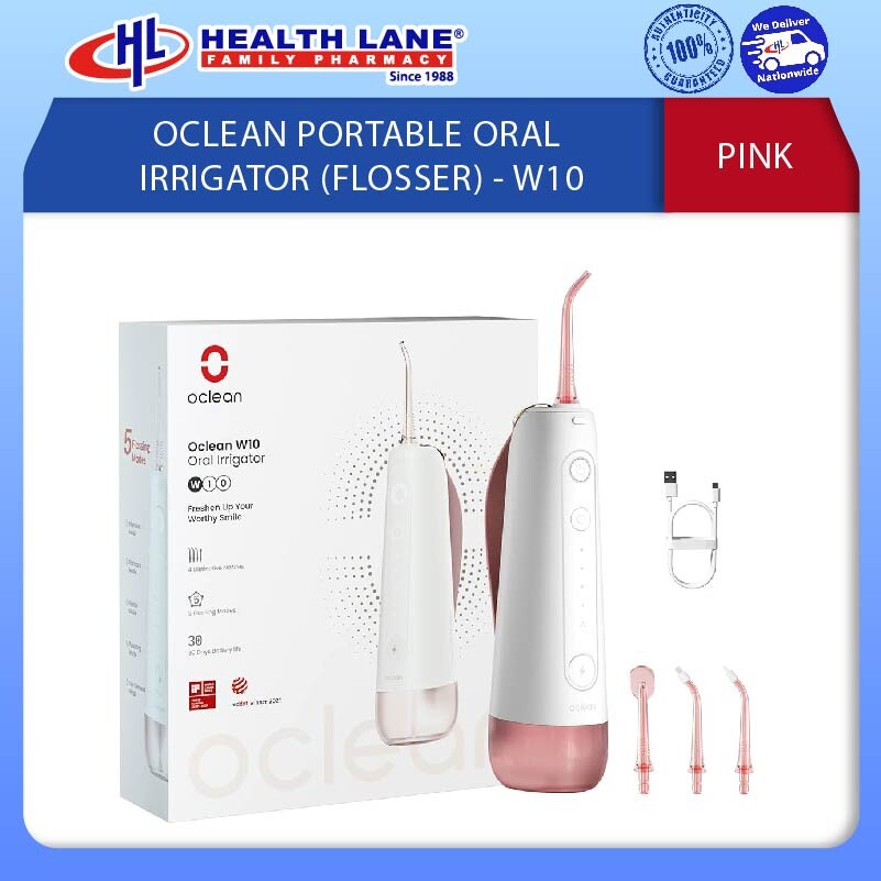 OCLEAN PORTABLE ORAL IRRIGATOR (FLOSSER) W10 - PINK