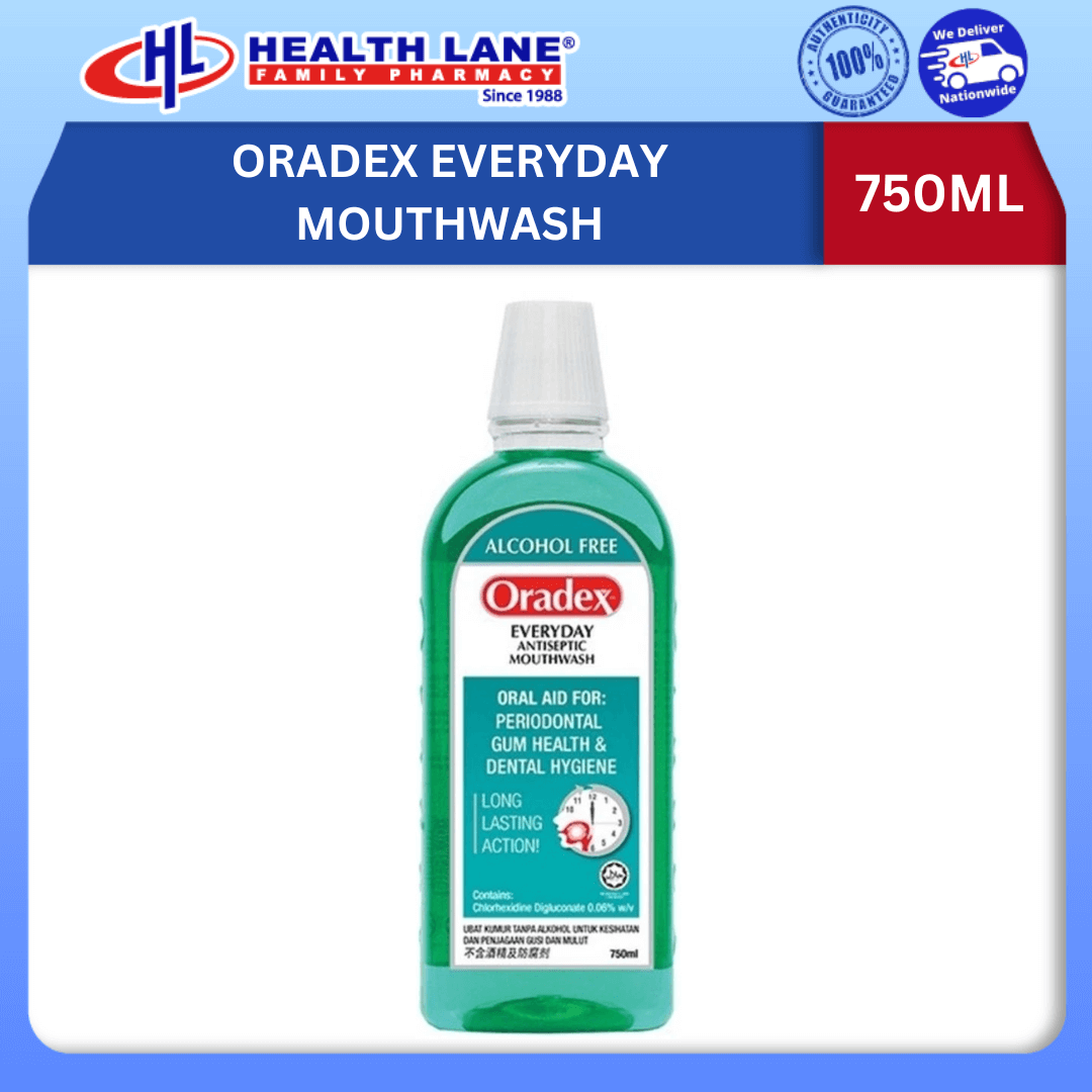 ORADEX EVERYDAY MOUTWASH 750ML  