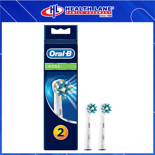 ORAL B CROSS ACTION EB-50 ELECTRIC TOOTHBRUSH REPLACEMENT HEAD 2'S
