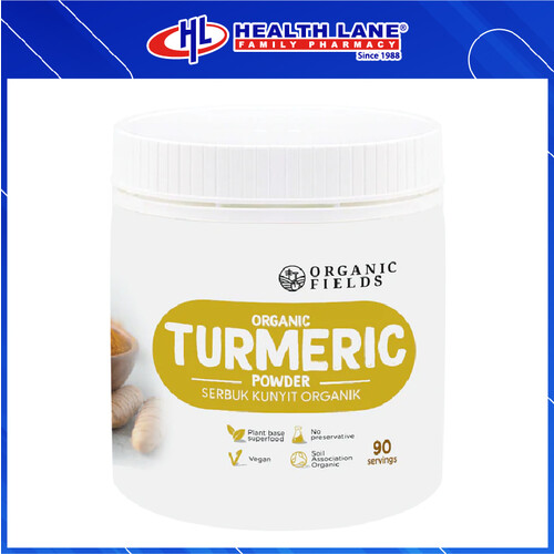 ORGANIC FIELDS TURMERIC SERBUK 180G