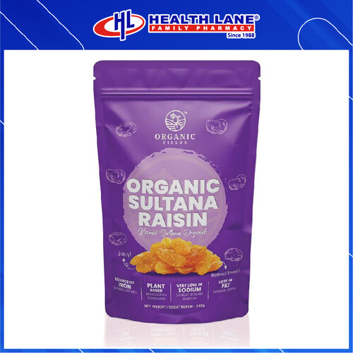 ORGANIC FIELDS ORGANIC SULTANA RAISIN (250G)