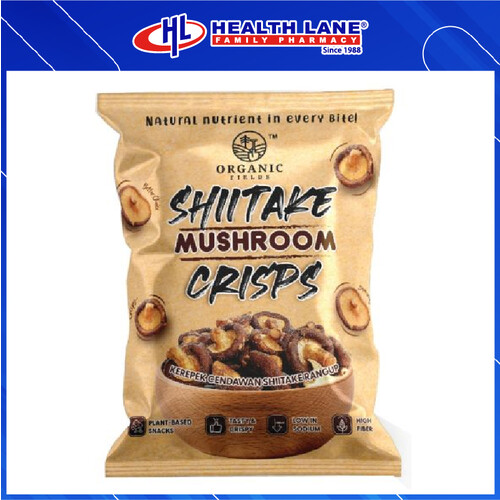 ORGANIC FIELDS SHIITAKE MUSHROOM CRISPS 50G