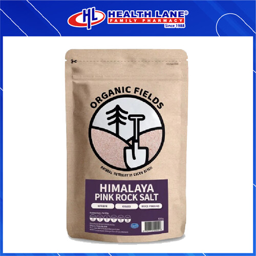 ORGANIC FIELDS HIMALAYA PINK ROCK SALT (500G)