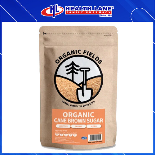 ORGANIC FIELDS NATURAL CANE BROWN SUGAR (400G)