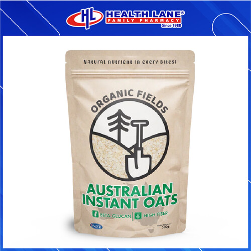ORGANIC FIELDS AUSTRALIA INSTANT OATS 500G