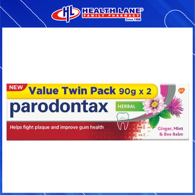 PARODONTAX DAILY FLUORIDE TOOTHPASTE 90Gx2- HERB