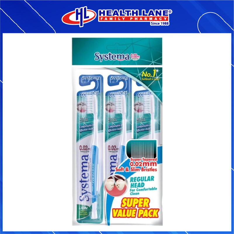 SYSTEMA TOOTHBRUSH COMFORT 3'S (SUPER VALUE PACK)