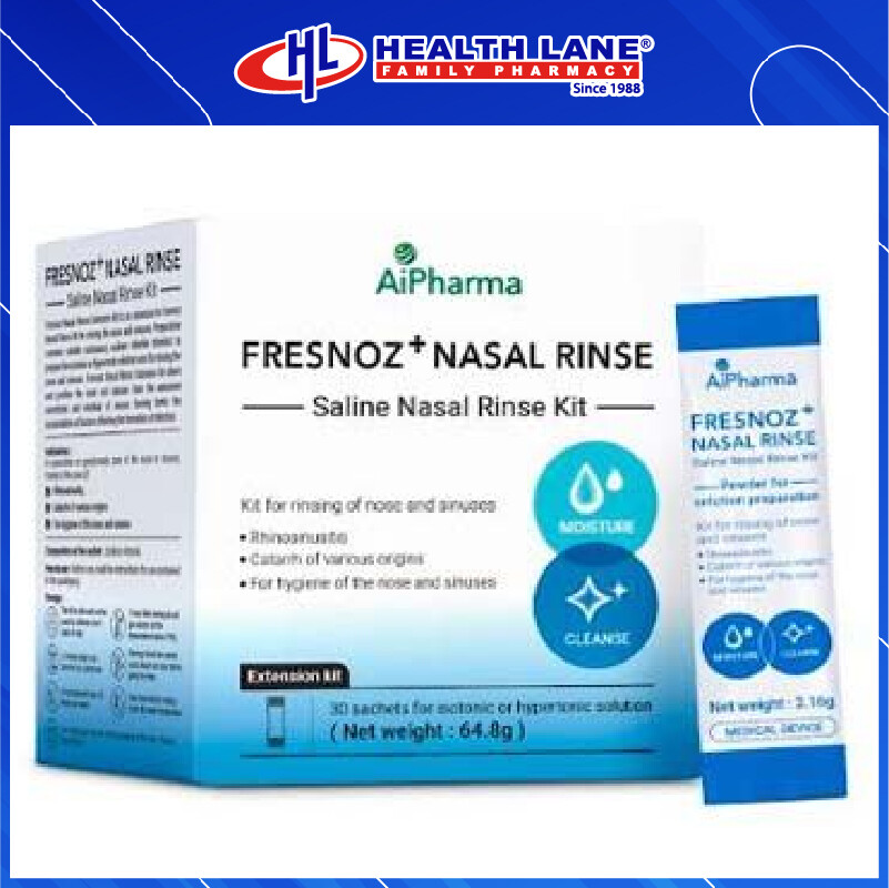 FRESNOZ+ NASAL RINSE KIT REFILL 30'S