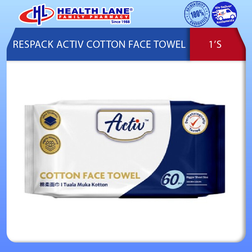 RESPACK ACTIV COTTON MUKA TOWEL 15'S
