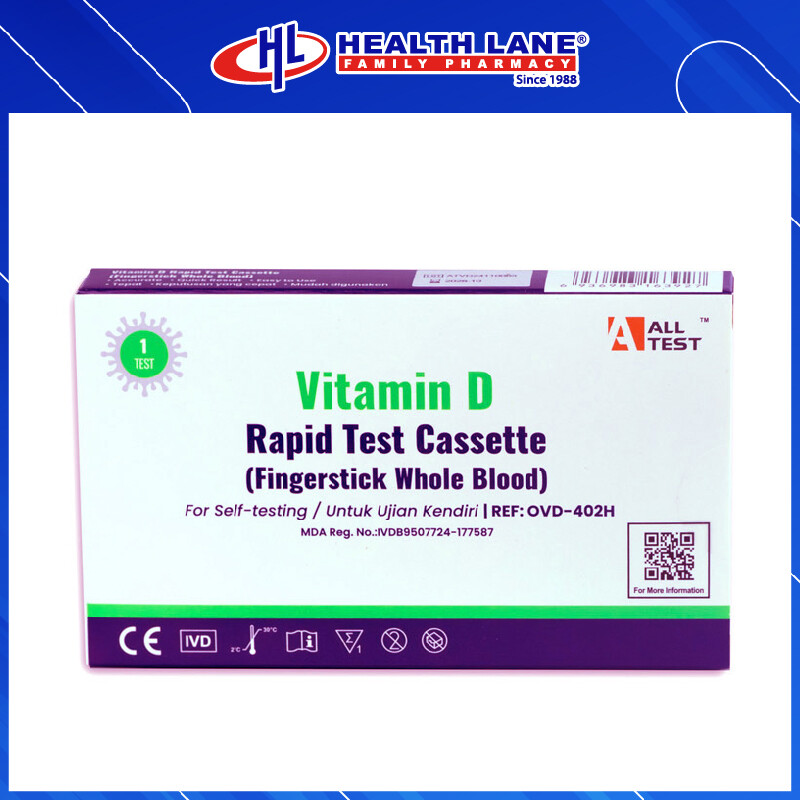 ALLTEST VITAMIN D RAPID TEST CASSETTE 1'S
