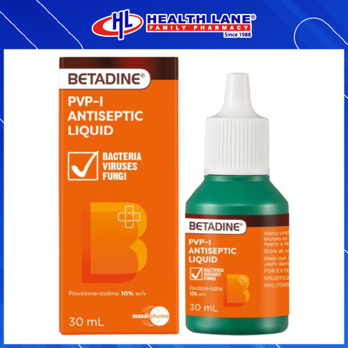 BETADINE (PVP-I) ANTISEPTIC LIQUID (30ML)