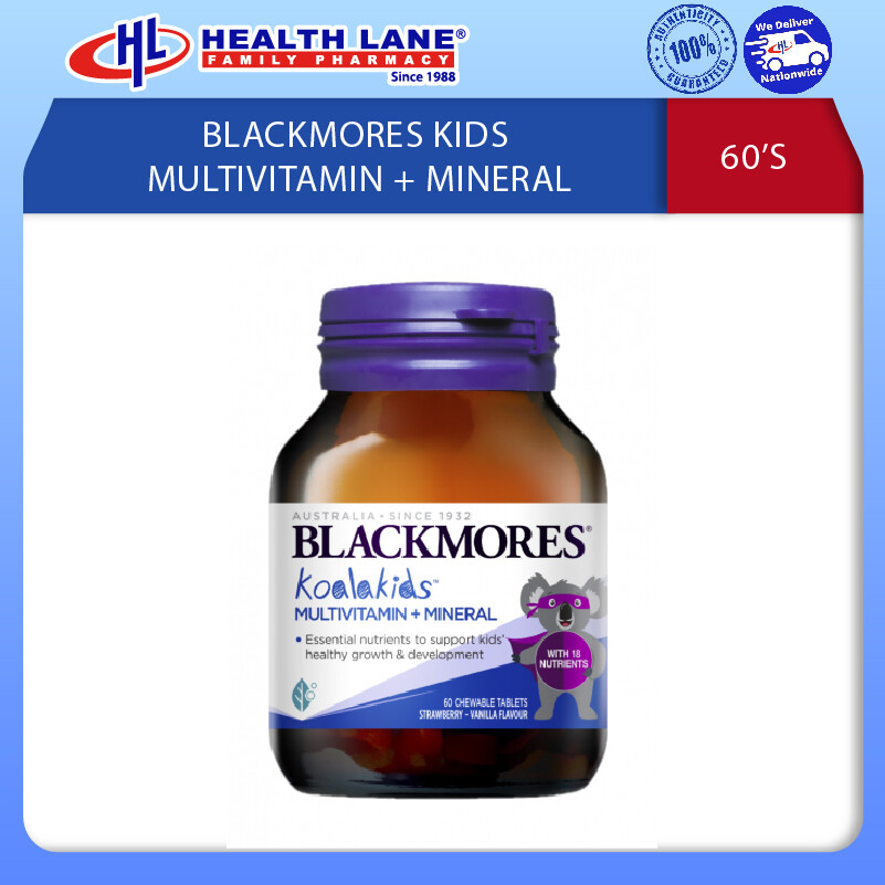 BLACKMORES KIDS MULTIVITAMIN+MINERAL 60'S