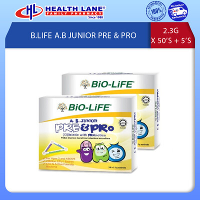 B.LIFE A.B JUNIOR PRE & PRO 2.3G X 50'S + 5'S