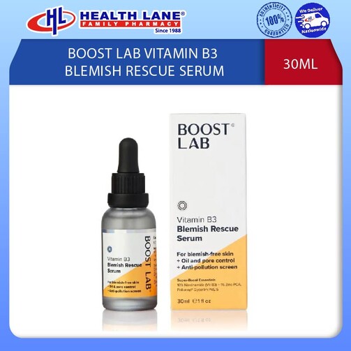 BOOST LAB VITAMIN B3 BLEMISH RESCUE SERUM 30ML 