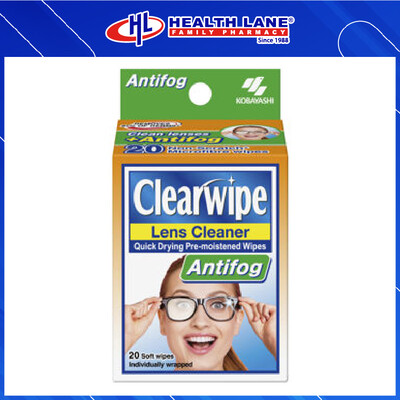 CLEARTISSUE LEMBAP LENS CLEANER DENGAN ANTIFOG 20'S