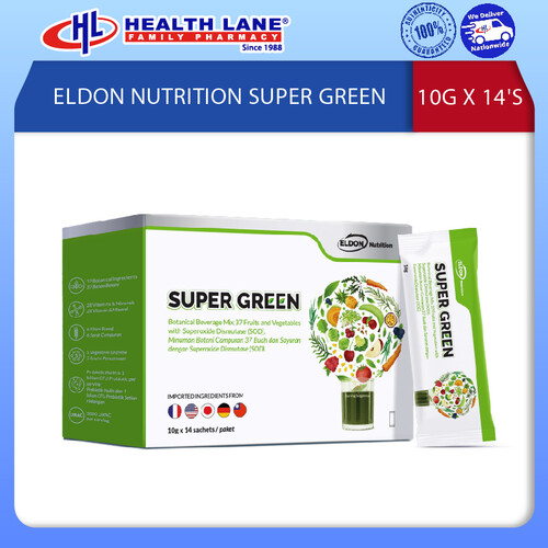 ELDON NUTRITION SUPER GREEN 10G X 14'S